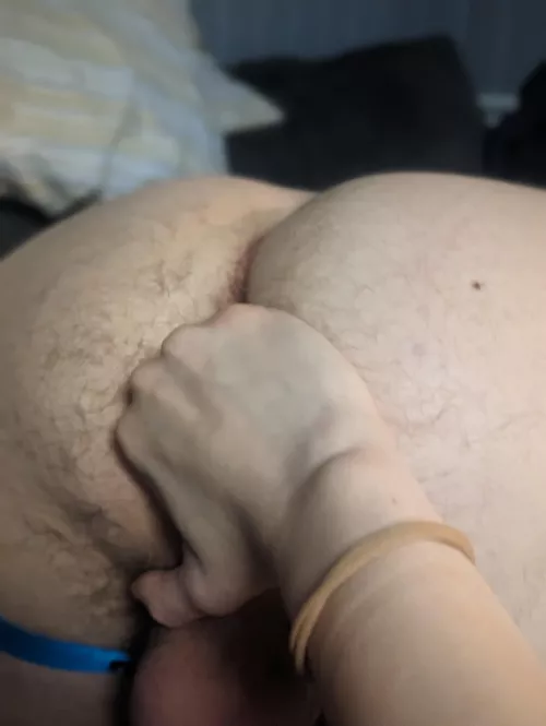 Stretching like he needs to be