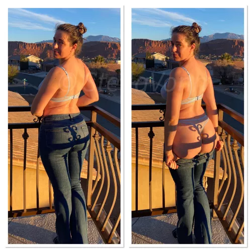 Sunrise booty really is peachy