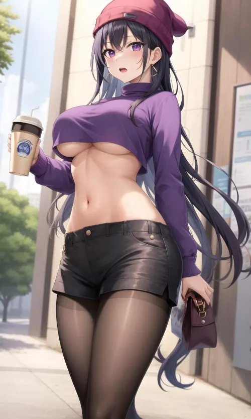 Sweater Midriff & Underboob