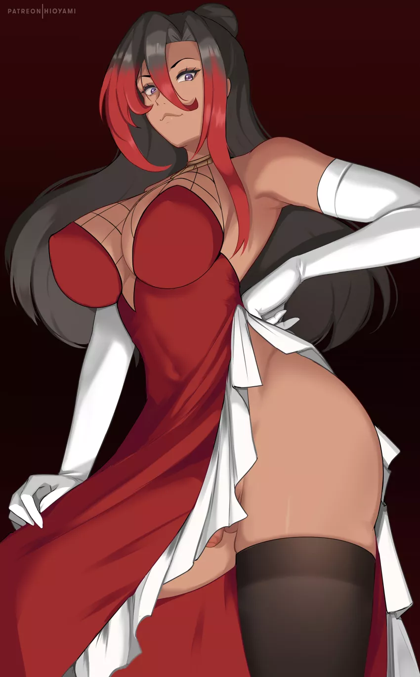 Sylvia has a surprise under her dress