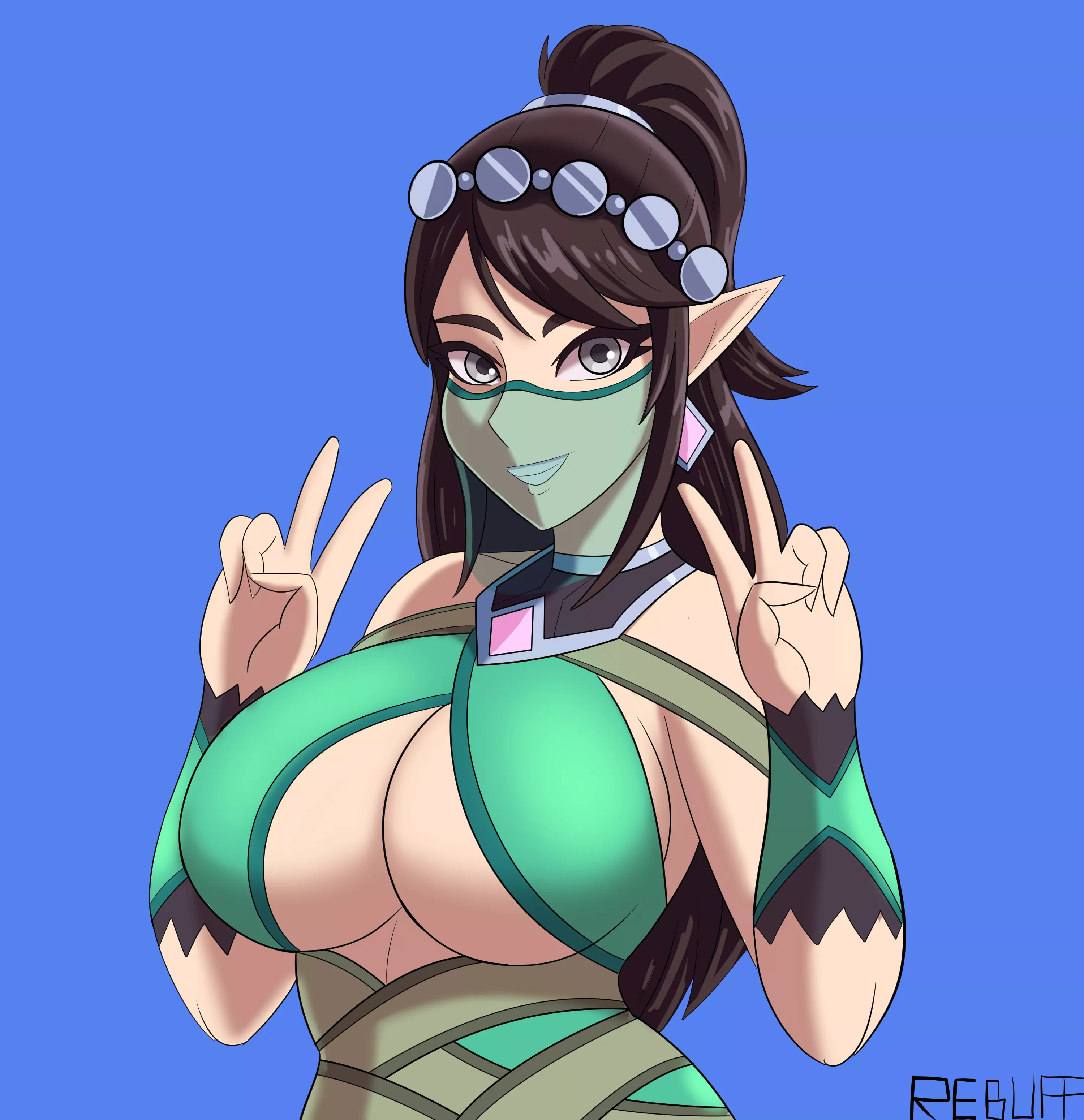 The classic Ying pose (Rebuff, Rebuffedtax)
