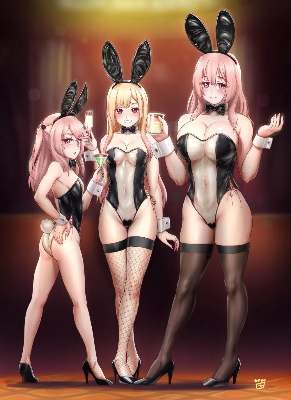 The girls in bunny suits (By finalcake)