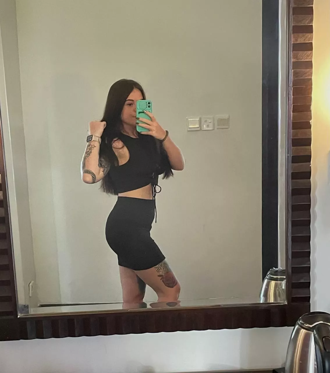 There is absolutely nothing under my skirt