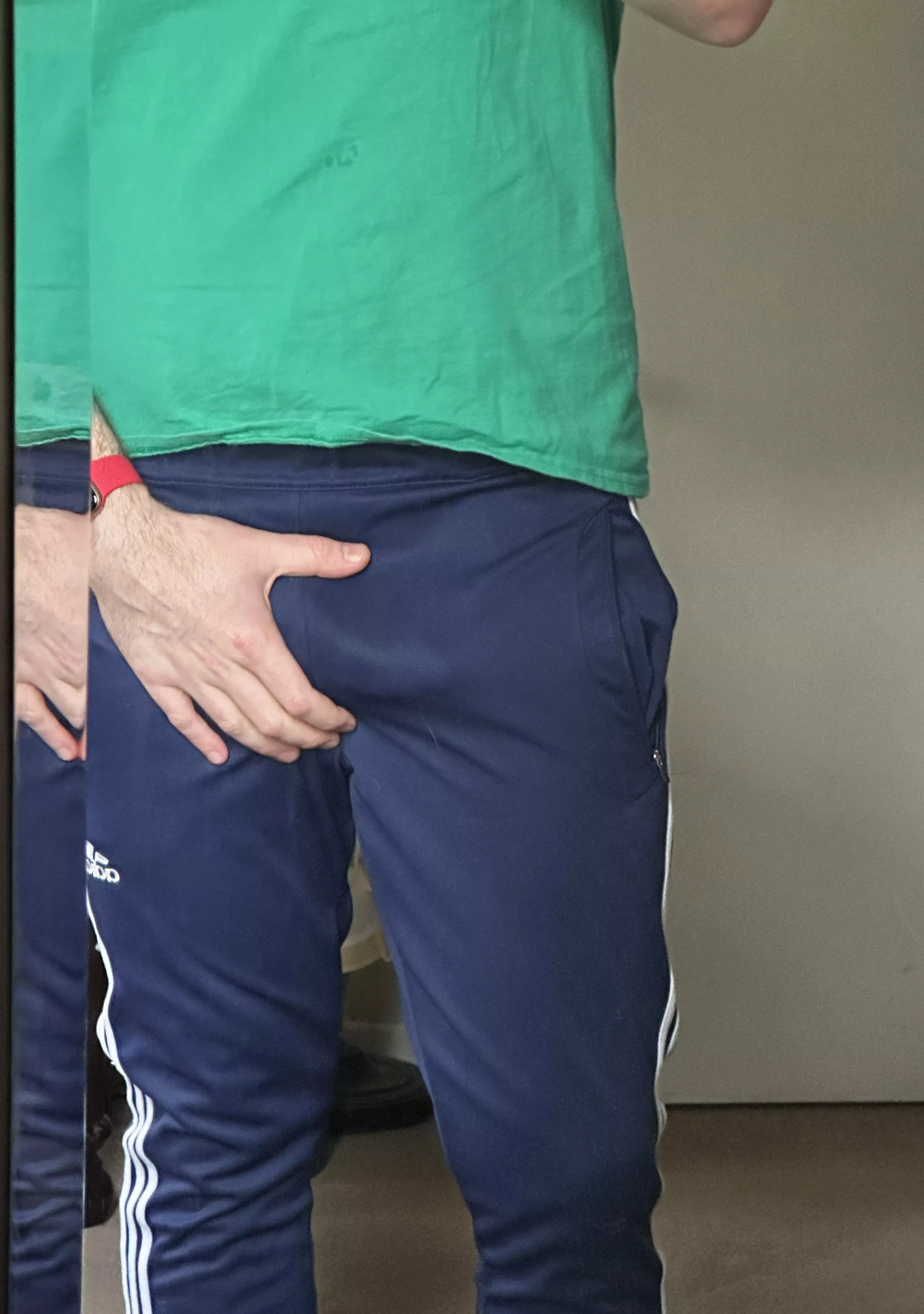 These track pants are a little tight