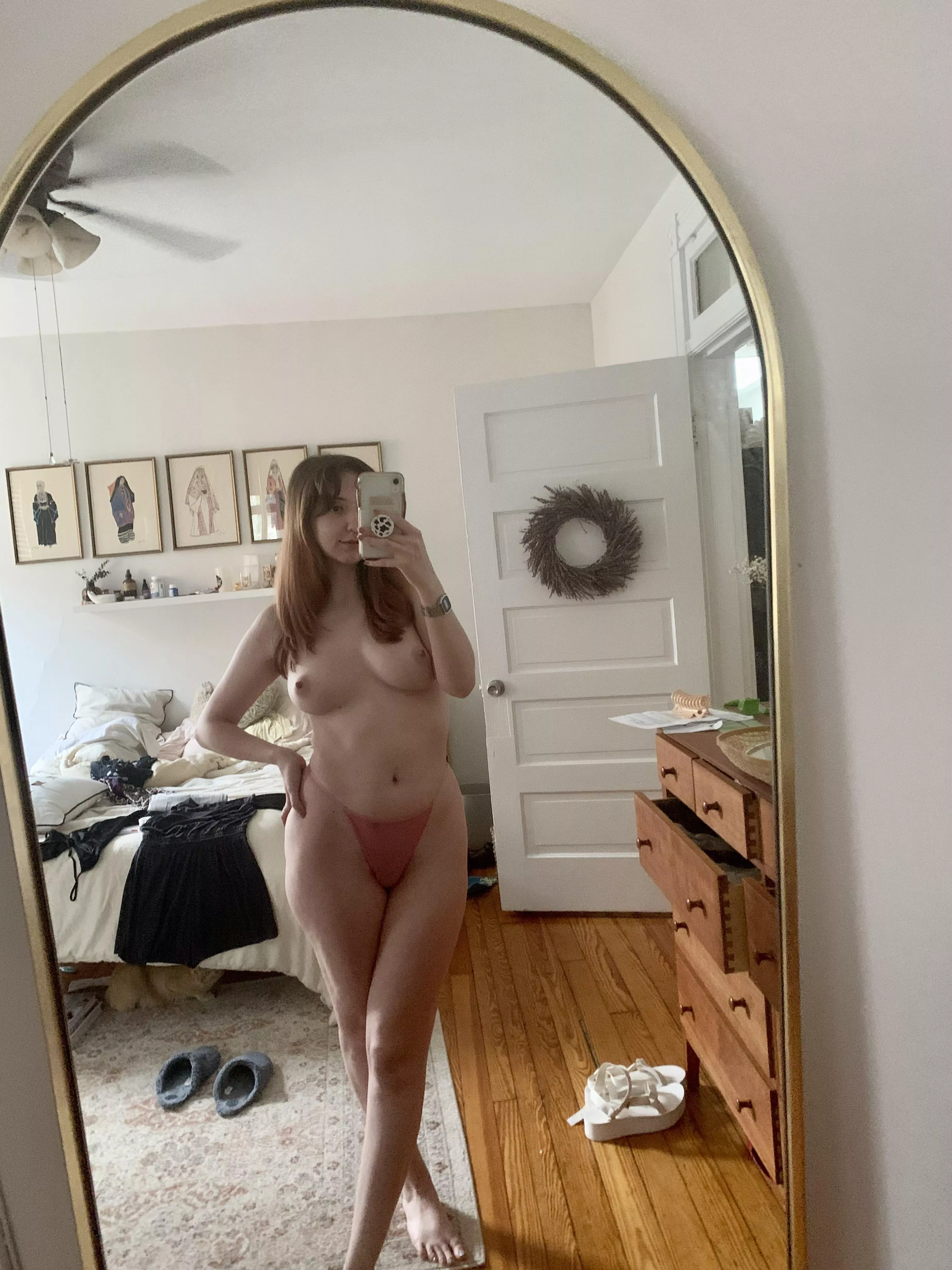 This is usually what I walk around my apartment in…what do you think?