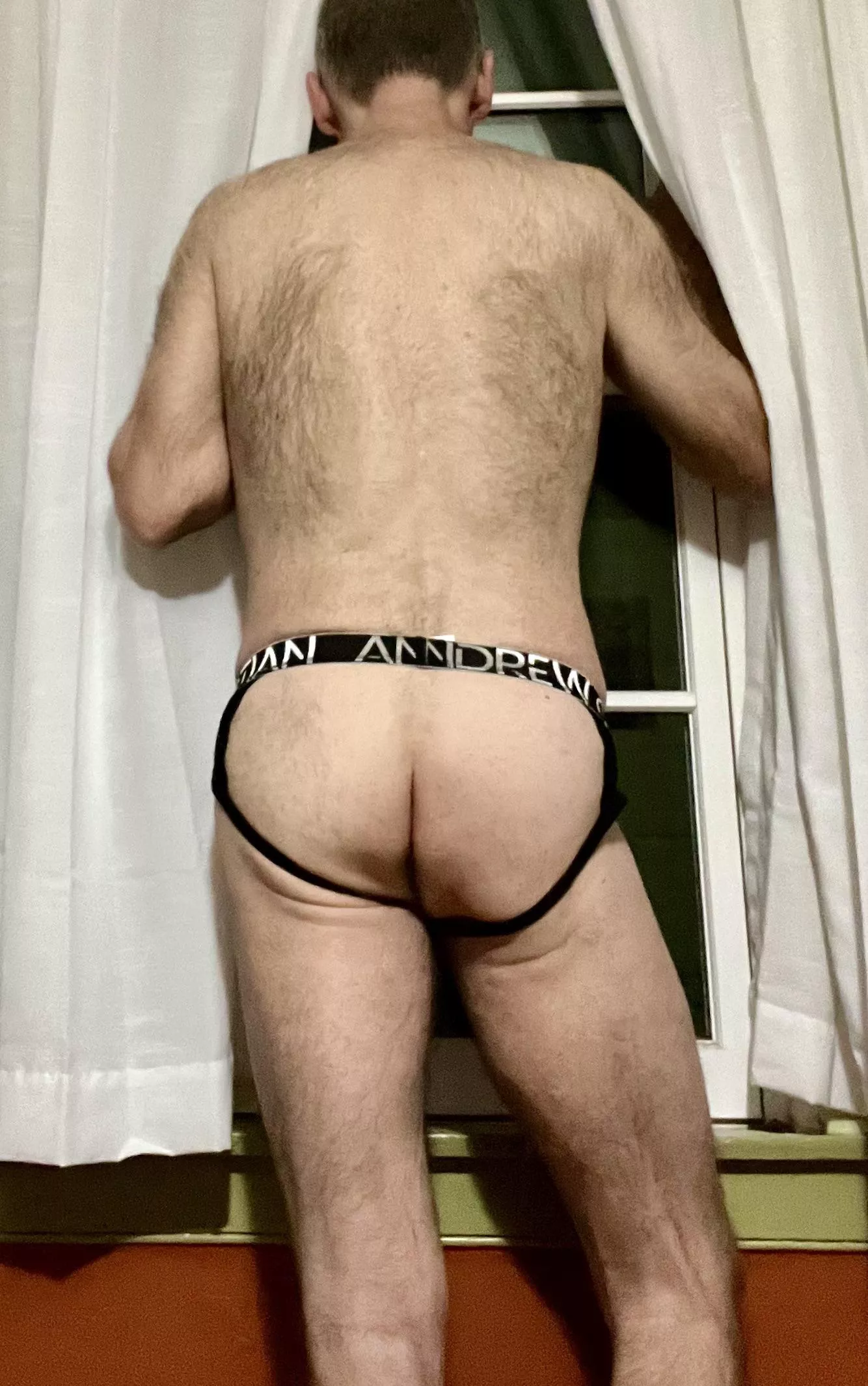 Waiting for you to drive up.