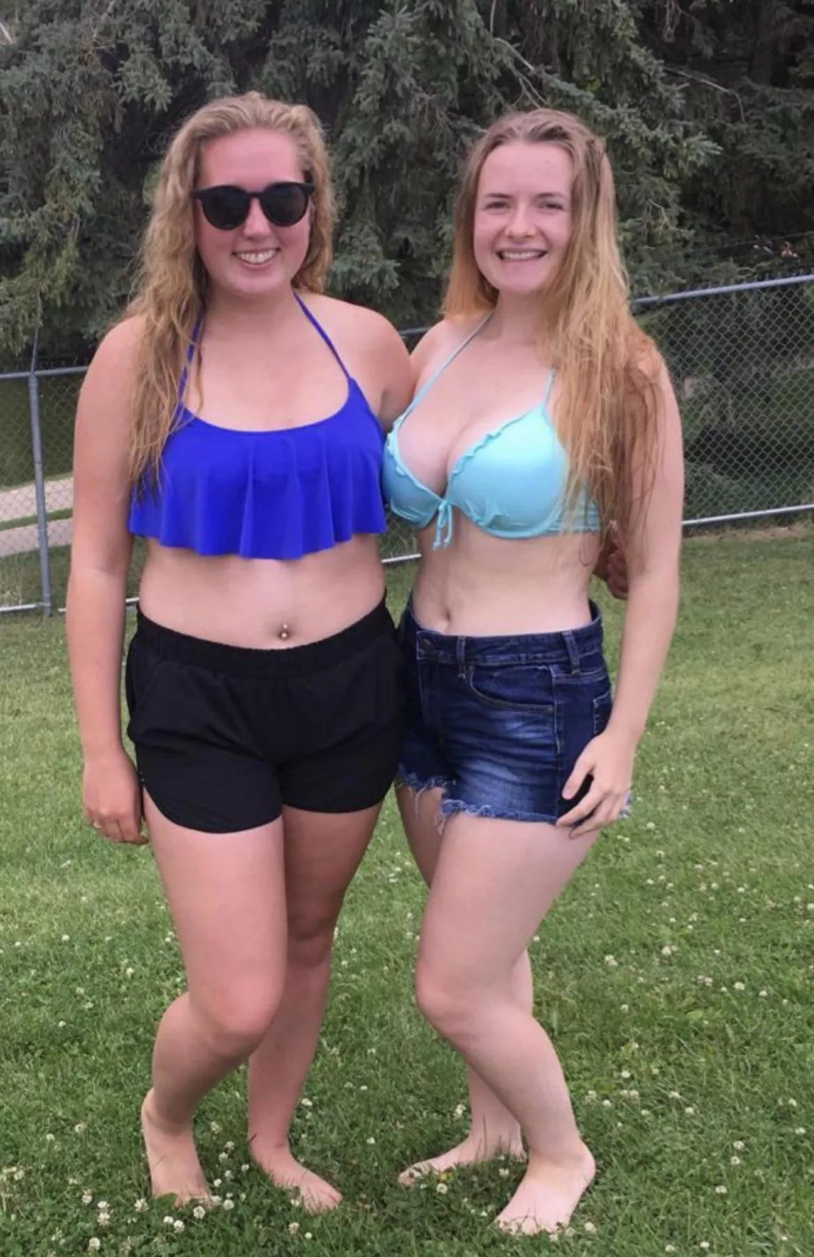 Which one of us has the better bikini?