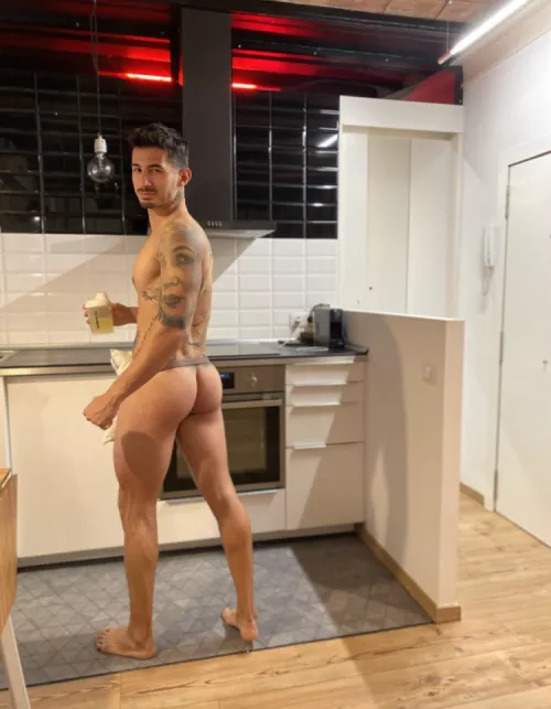 You caught me heading to the kitchen