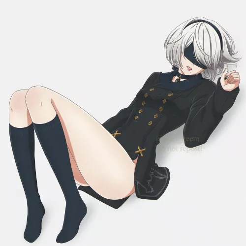 2B is 9S' clothes (shirl)