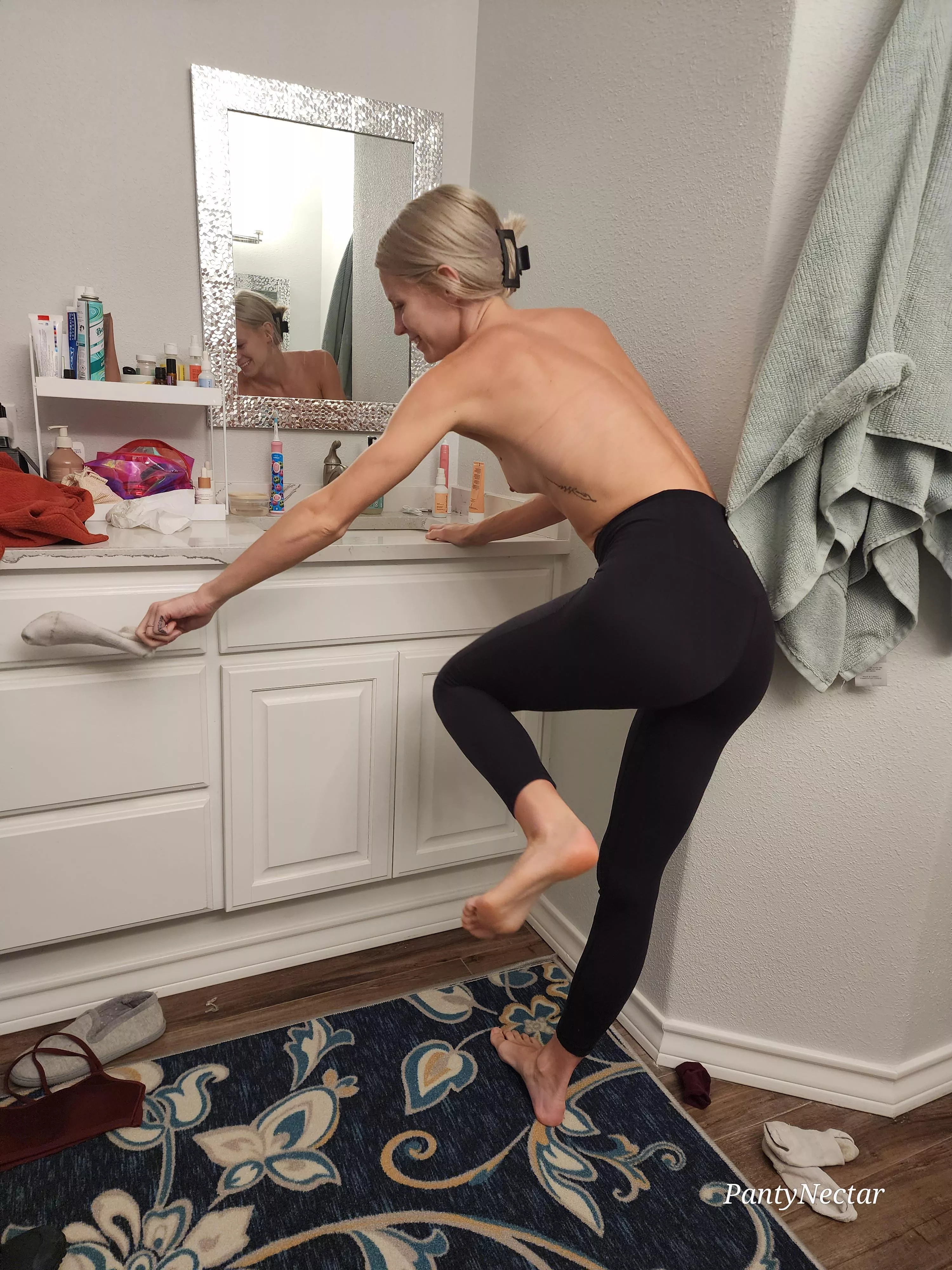 After a long sweaty workout