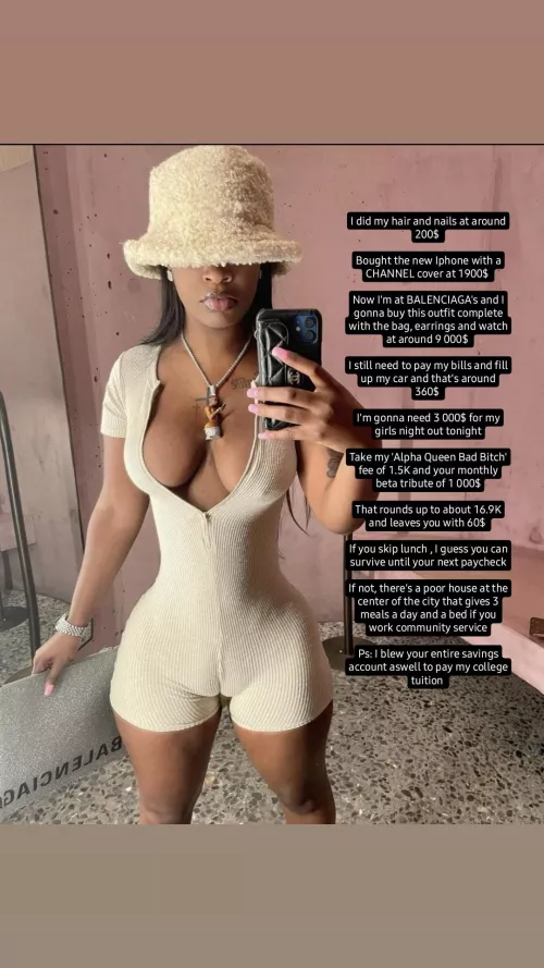 Alpha Queen Bad Bitch drains your bank account in a day!