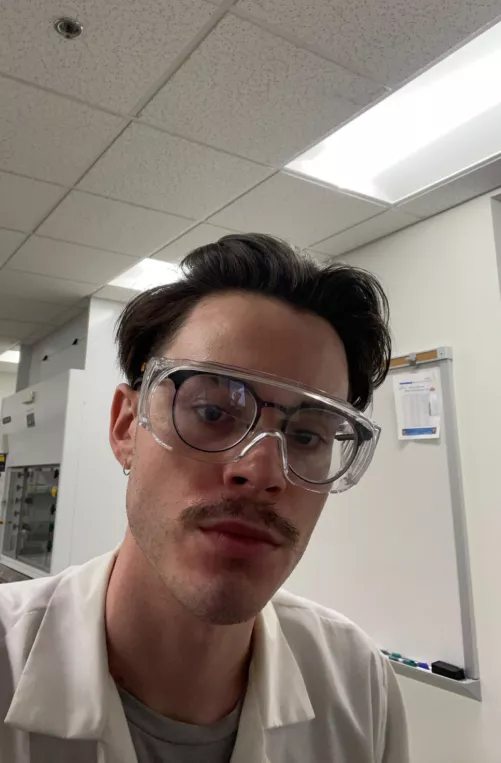 Another late night in the lab.