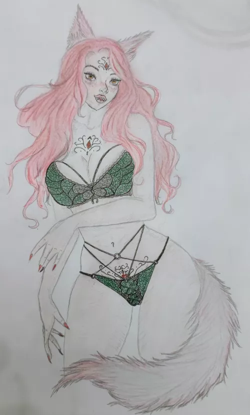 Another piece of my [OC] Mushi, hope you like her