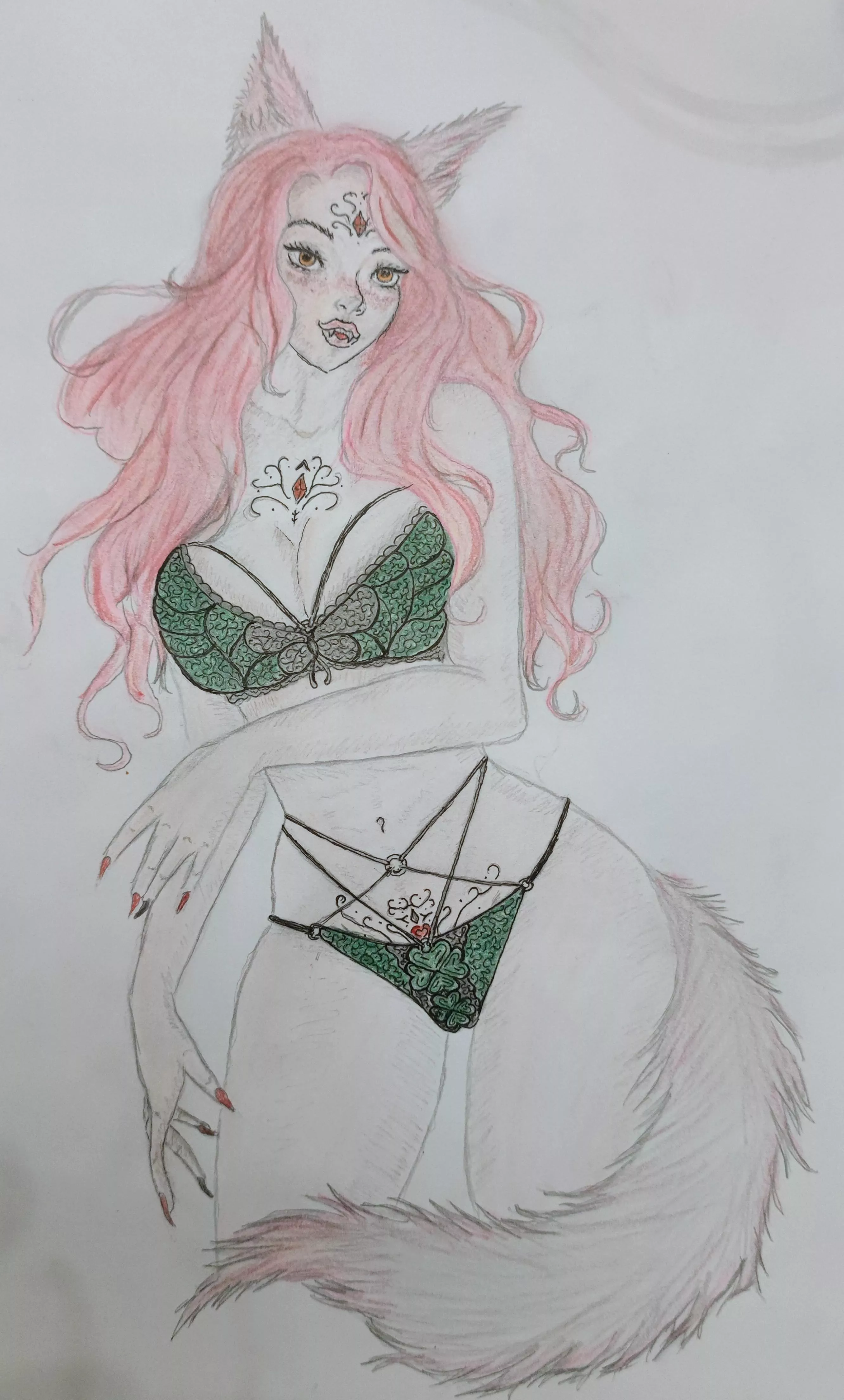 Another piece of my [OC] Mushi, hope you like her