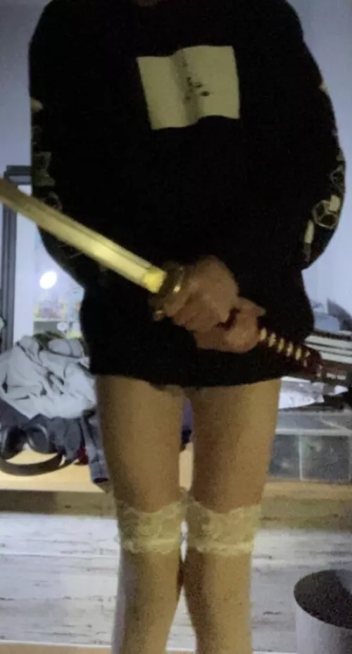 Anybody like swords?!? I love my Katana… Even if it makes me look silly!!