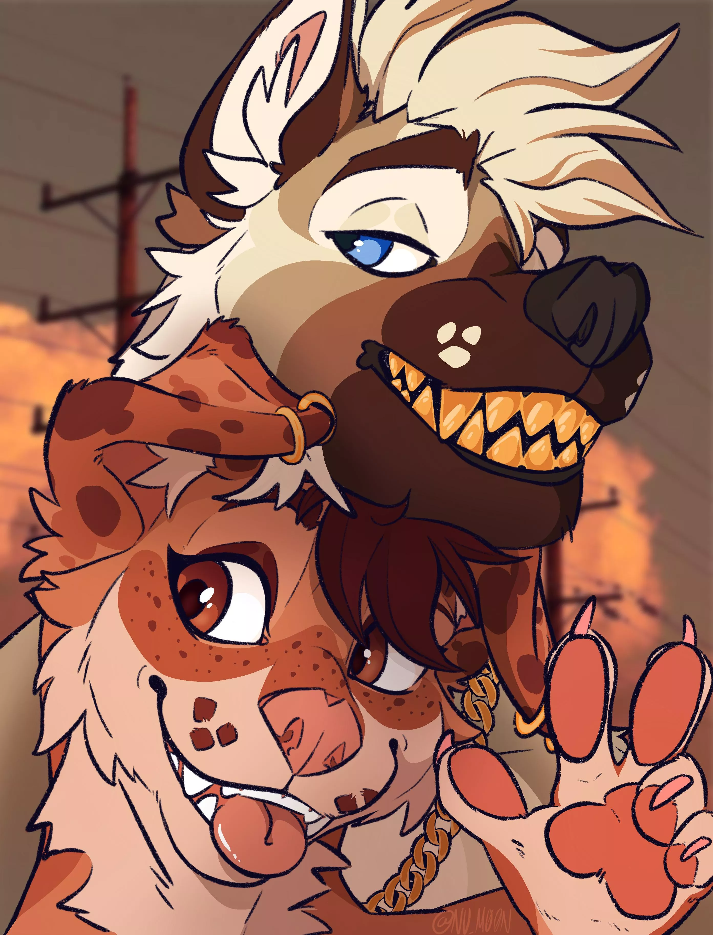 Besties! (Art by @MxxnKiddo on Twitter)