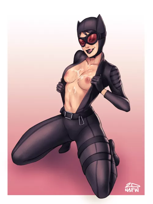Catwoman Cum Covered And Loving It ( 2dnsfw ) [DC]