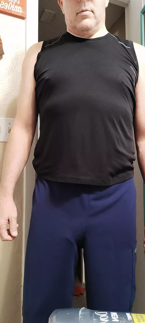 Do you think anyone will notice I did not wear any underwear under my scrubs?