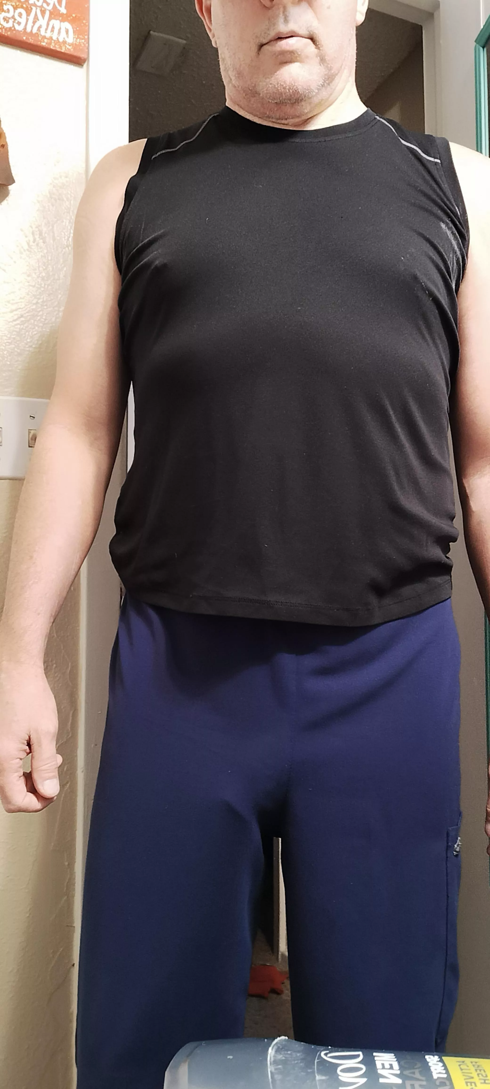 Do you think anyone will notice I did not wear any underwear under my scrubs?