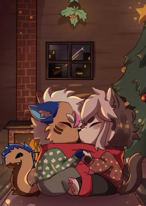 Don't forget to cuddle with your partner! [ART BY EROSKYI (ME)]