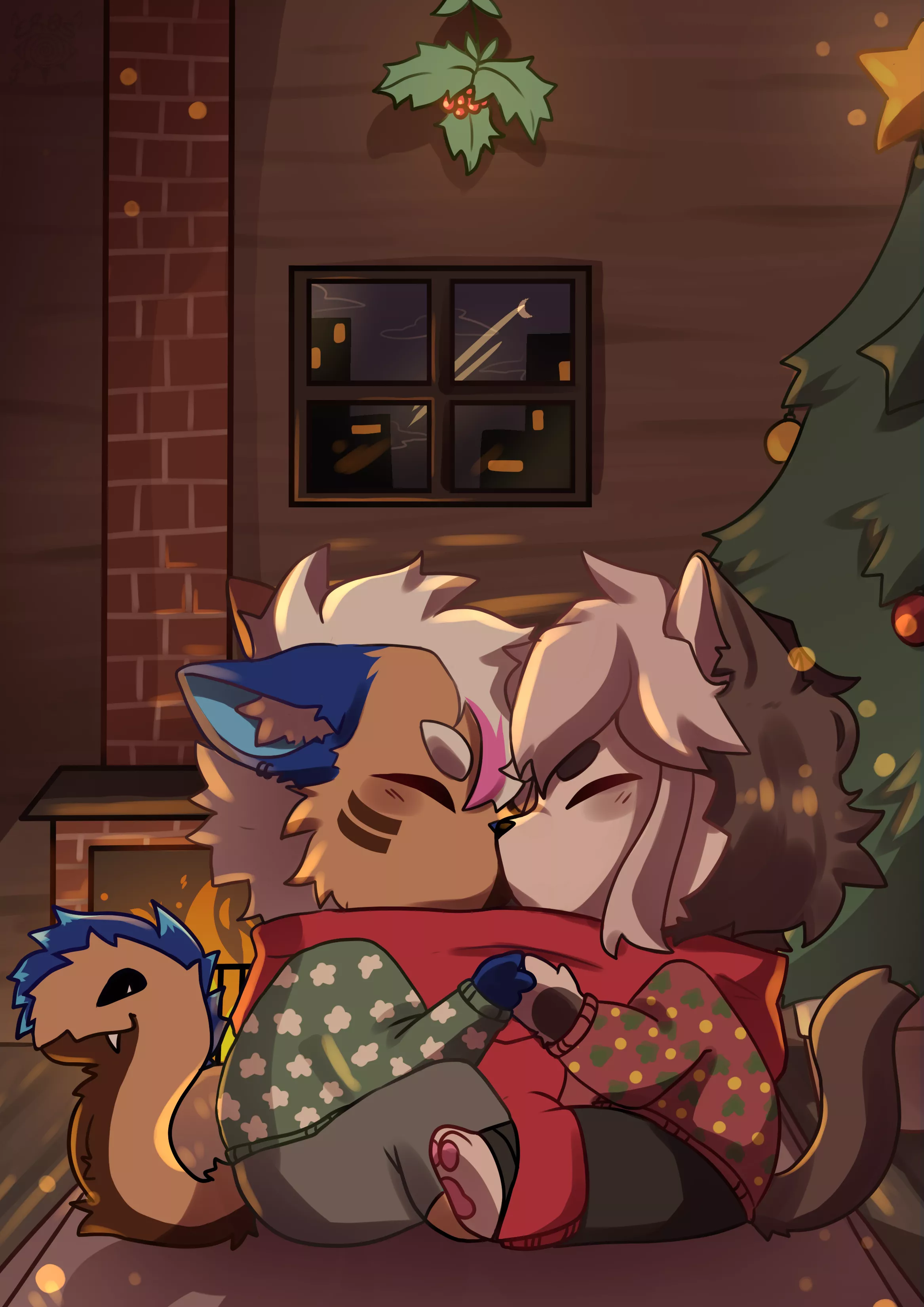 Don't forget to cuddle with your partner! [ART BY EROSKYI (ME)]