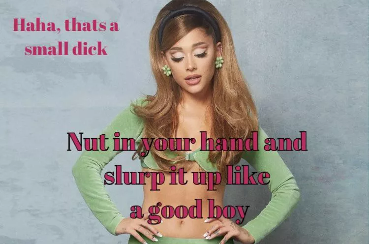 Eat your load for Ariana