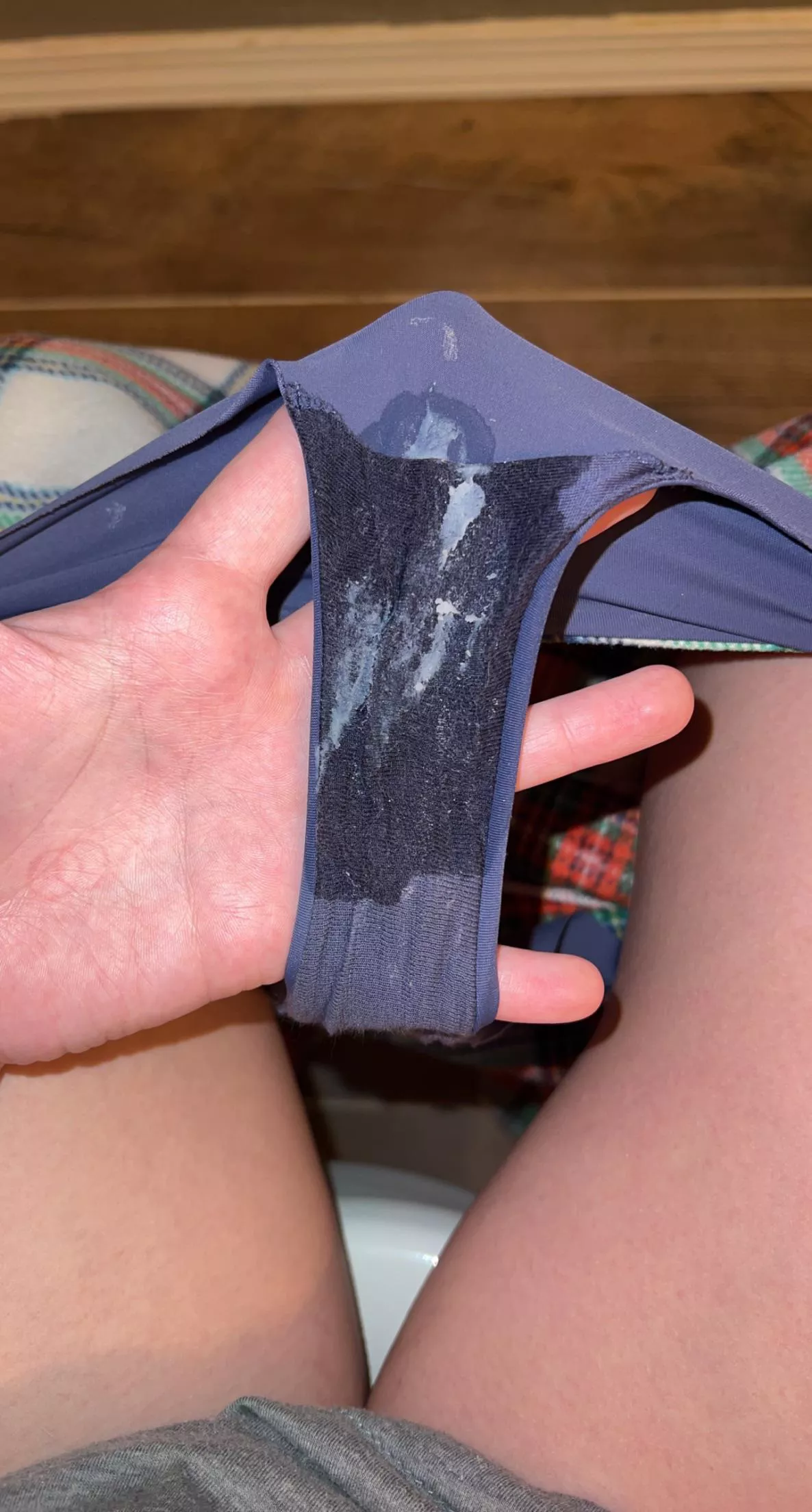 extremely wet and filled with grool