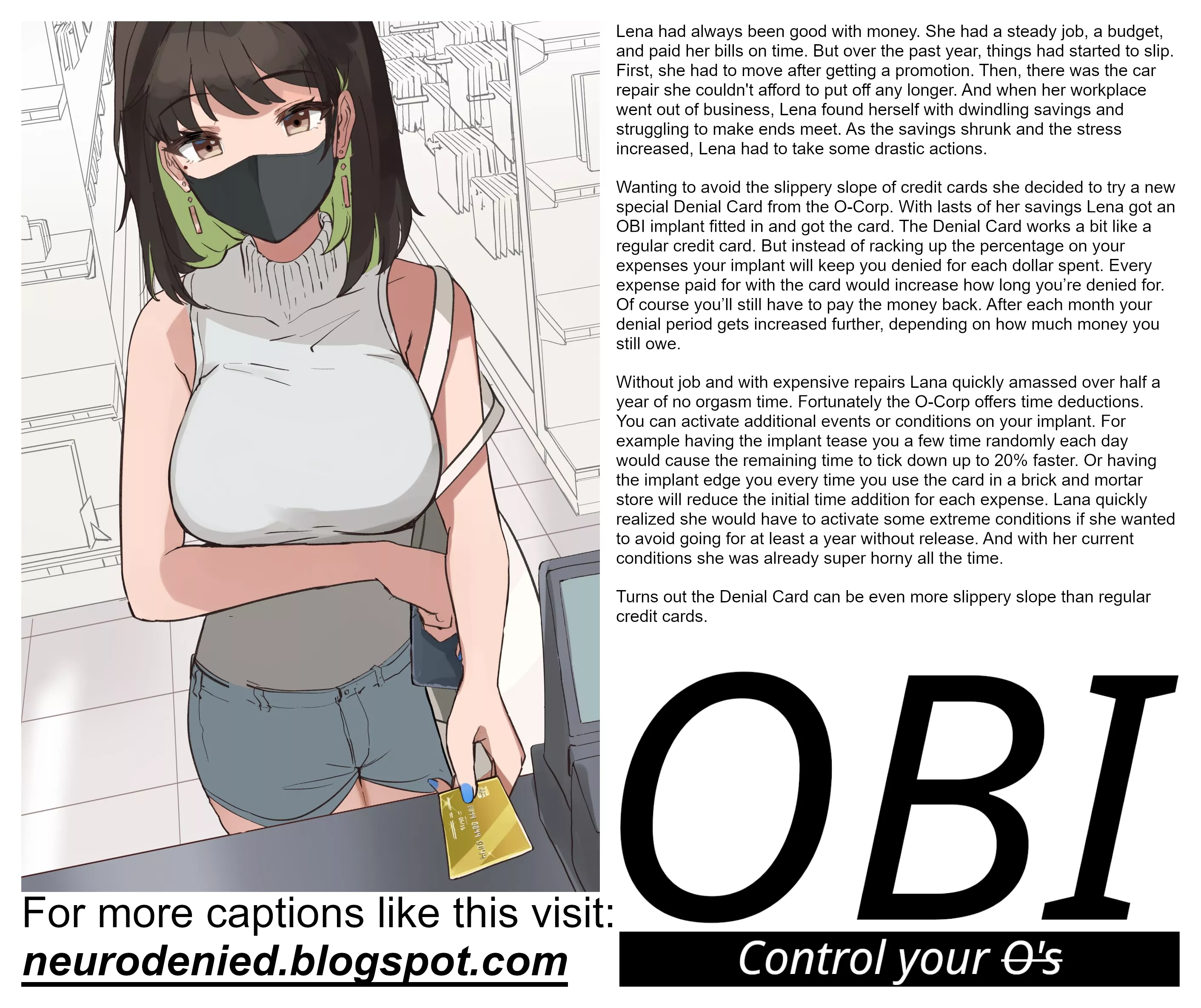 Financial problems [orgasm denial]