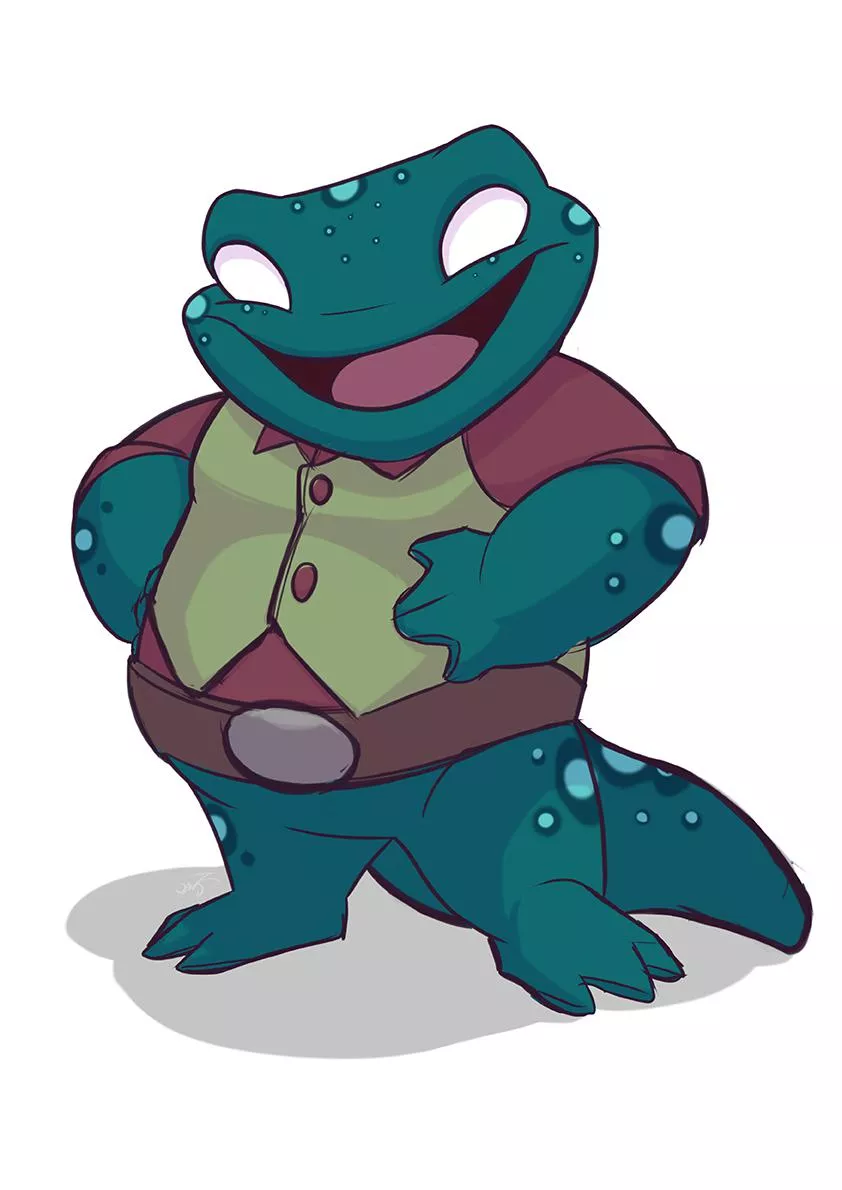 Frog. Character Design Commission. I wish that you like it! x333 (OC)