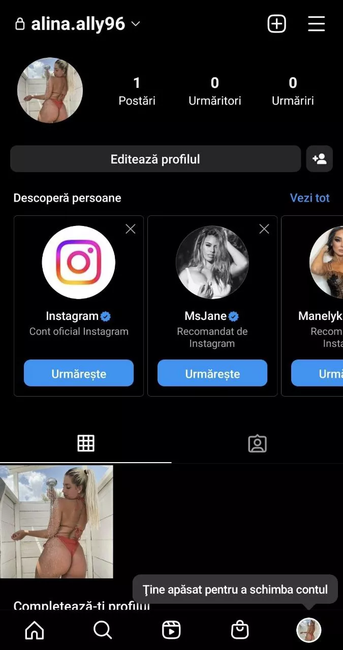 Her old account got deleted, follow for free pic in dm