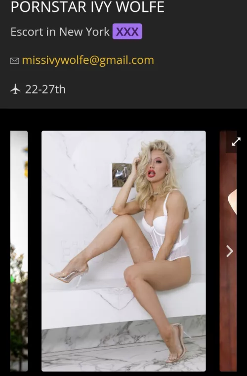 Ivy Wolfe fans can meet her at NYC on Jan 22-27