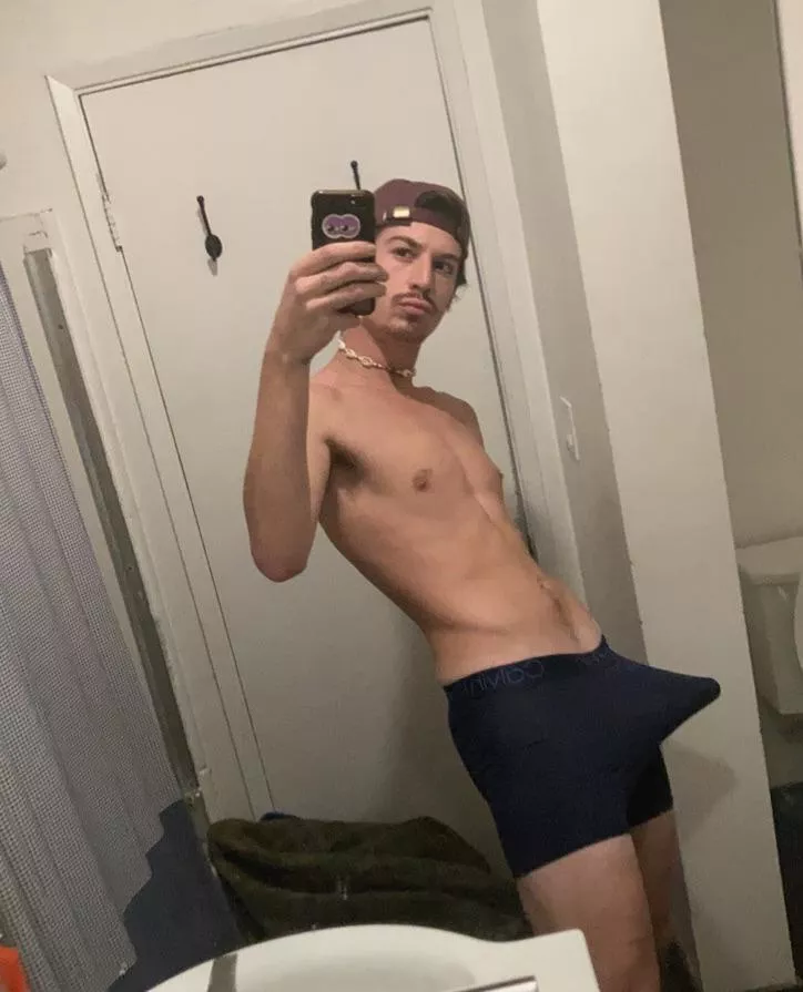 Just had to take a pic of some morning wood in my undies