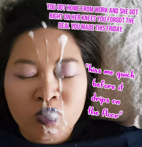 Kiss those cum covered lips…