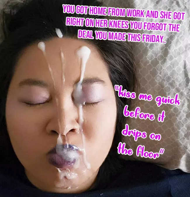 Kiss those cum covered lips…