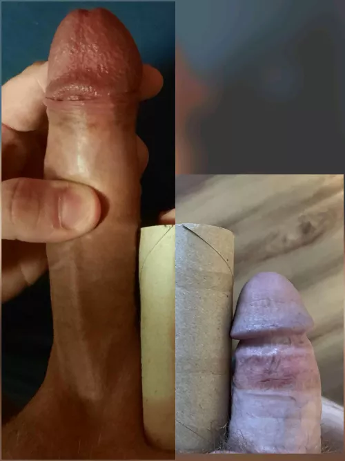 Me(left) vs. u/Service-Serval compared hard 😁 He really has it smaller than the most - Does not really compare to mine at all