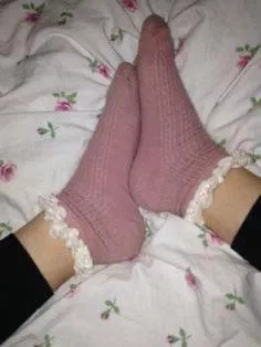 my cute little feet in cute socks that i was forced to sniff while i was gang banged