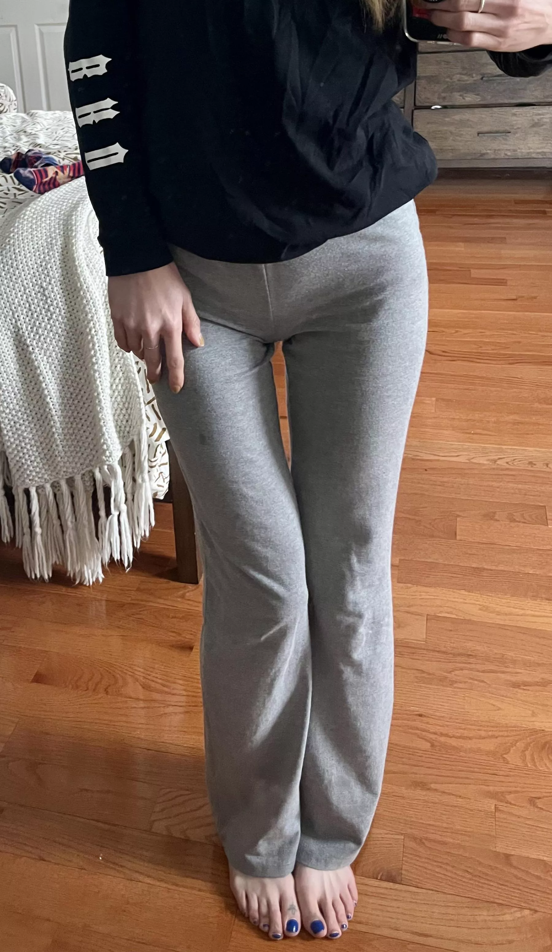 My gap with my knees together