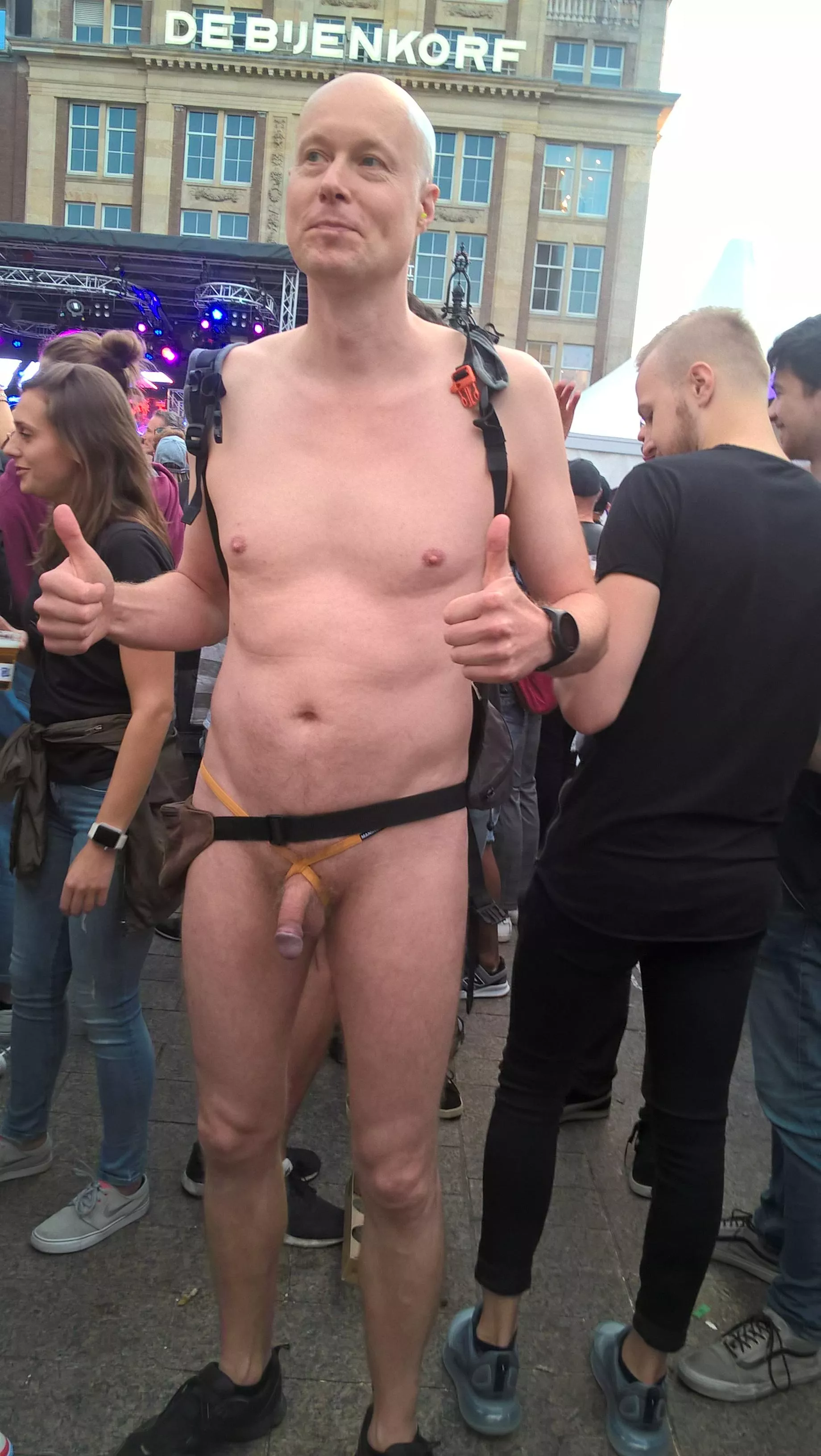 Myself nude in public at Pride Amsterdam