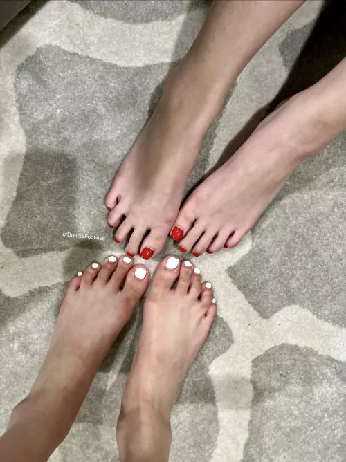 Ready for jerk off instructions? Rate our feet from 1-10🥰