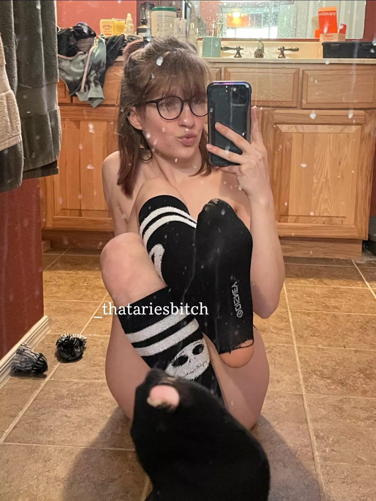 [selling] these knee high jack skellington socks! they’ve been loved and sweat in for over a year, and they’re ready to be used for their new purpose 😜 /// cashapp / venmo accepted