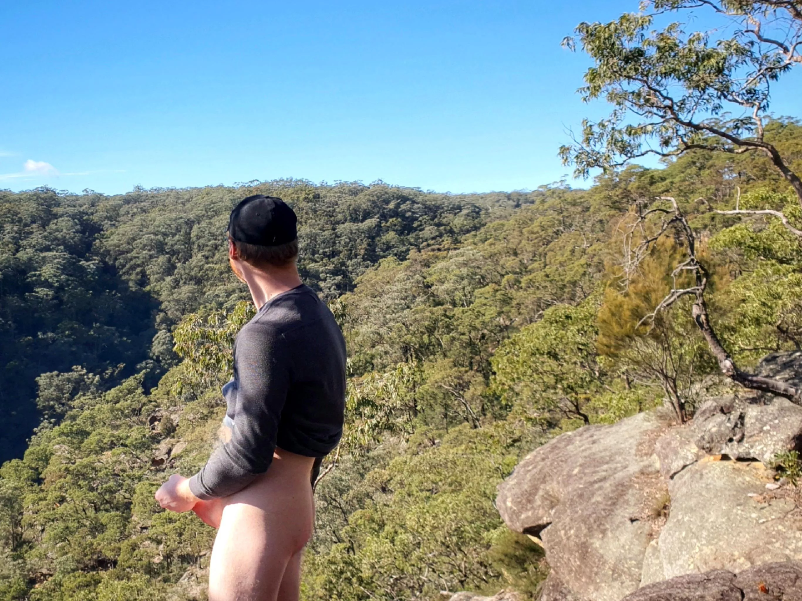 Solitude, sun on skin, stroking