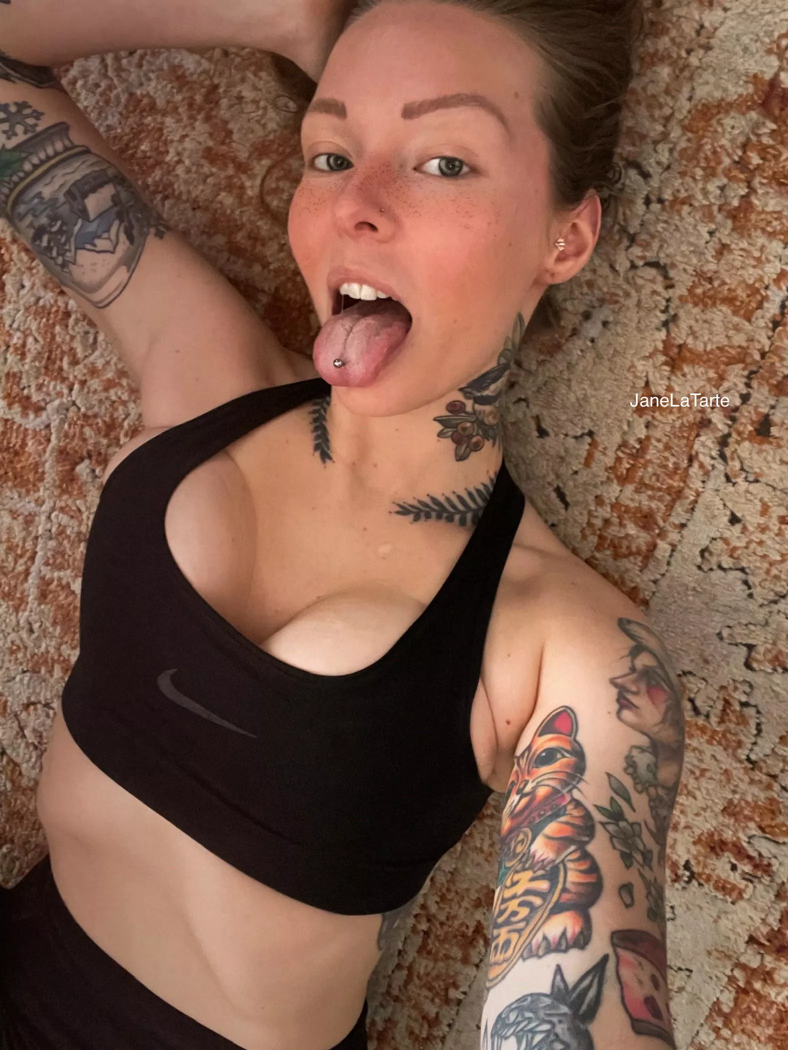 “Such big tits on such a small body, how do you not topple over?”