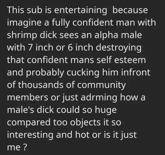 This sub is so amazing coming from a straight guy