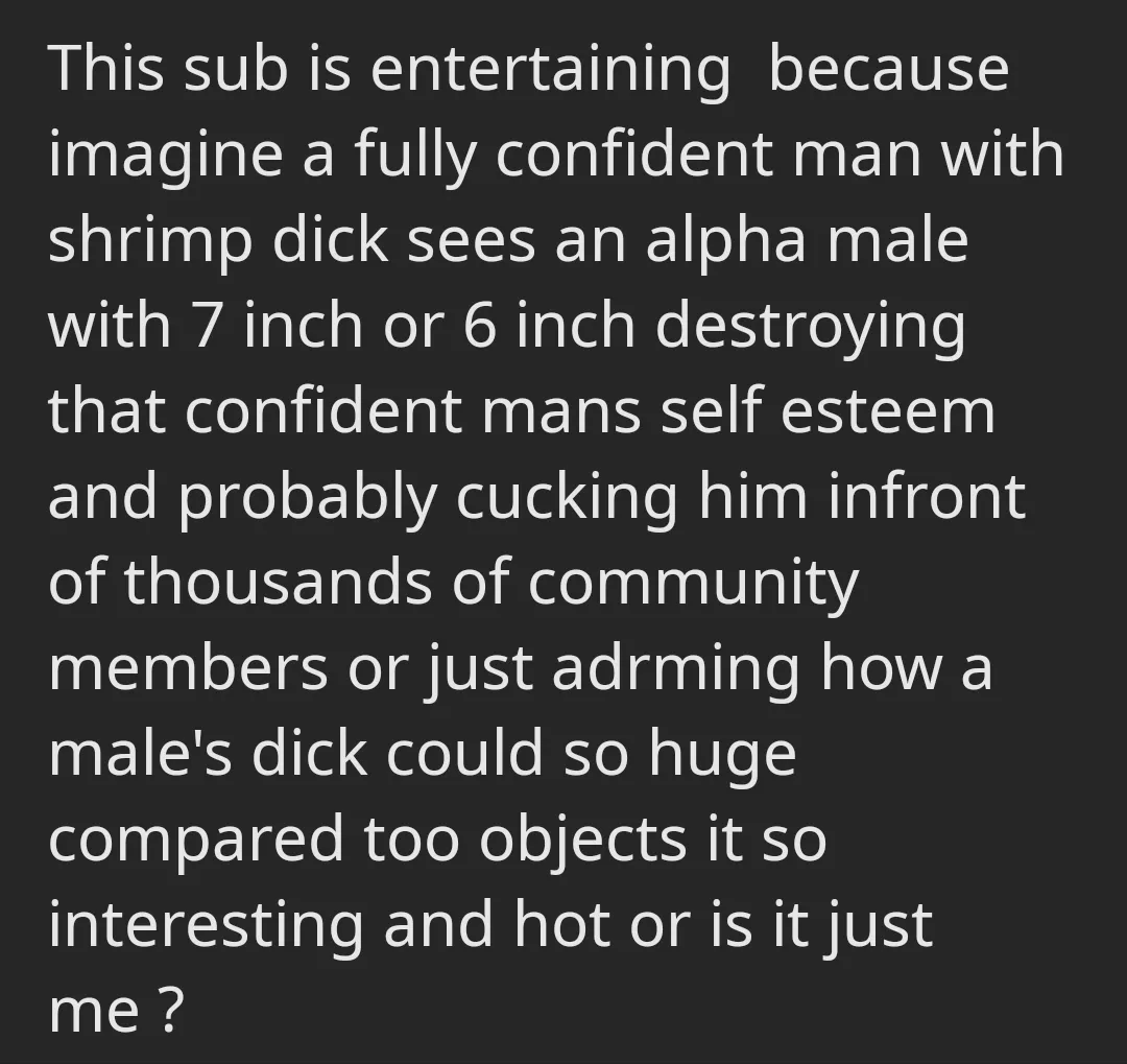 This sub is so amazing coming from a straight guy