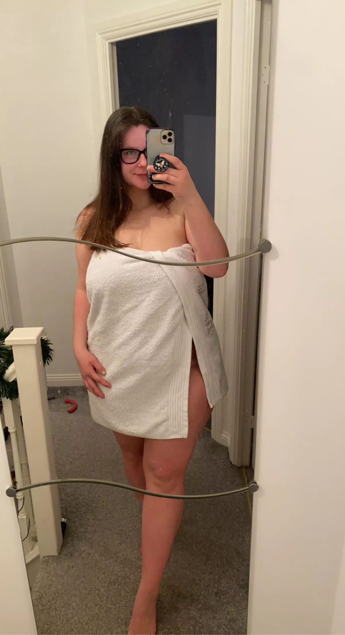 Towel is a bit small, oops