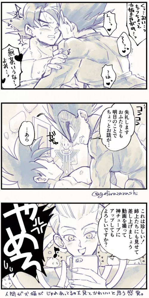 Vegeta and Goku gets caught by whis