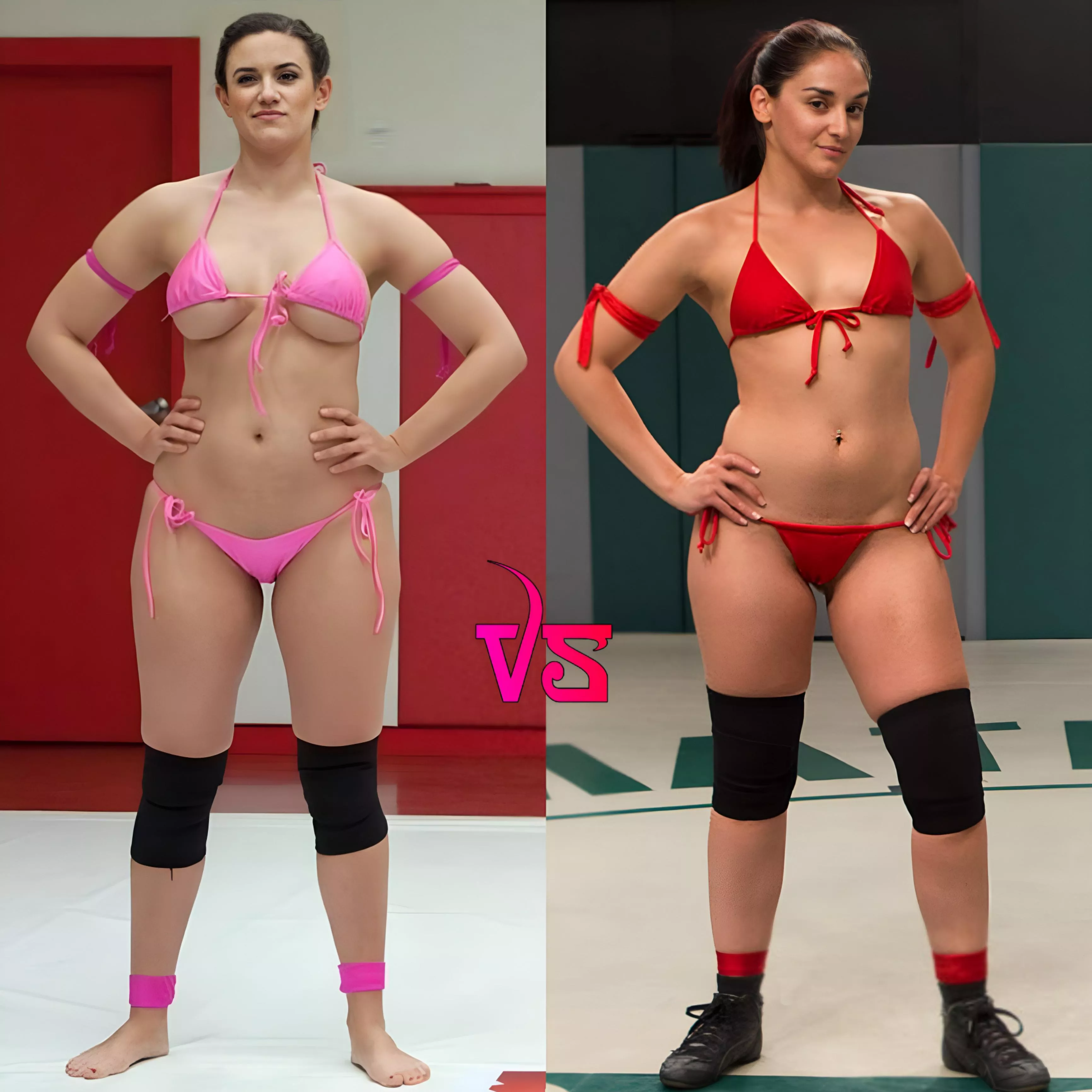 Whom do you want to wrestle with [ Penny Barber vs Sheena Ryder ]