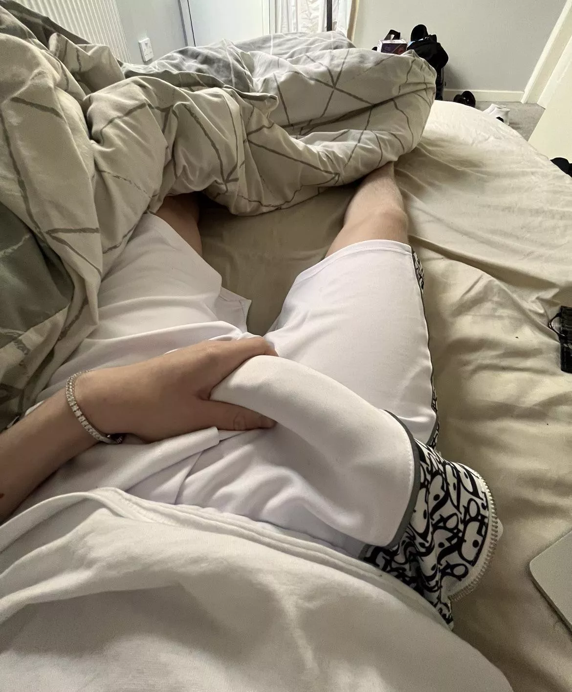 you can see the veins through my shorts 👀