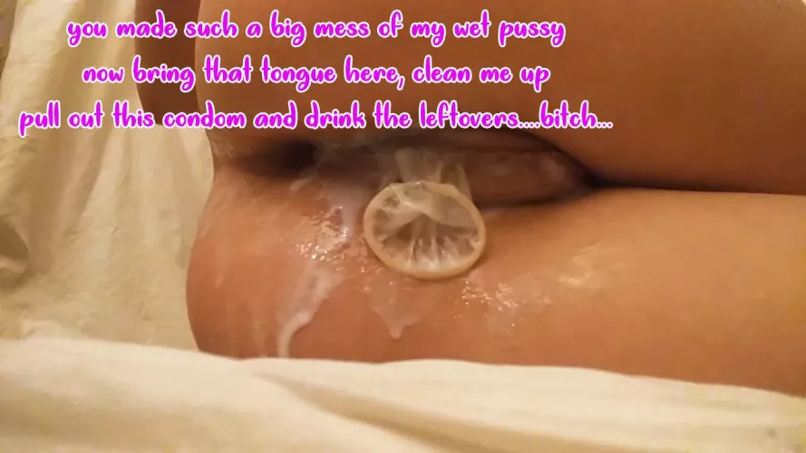 You made the mess…