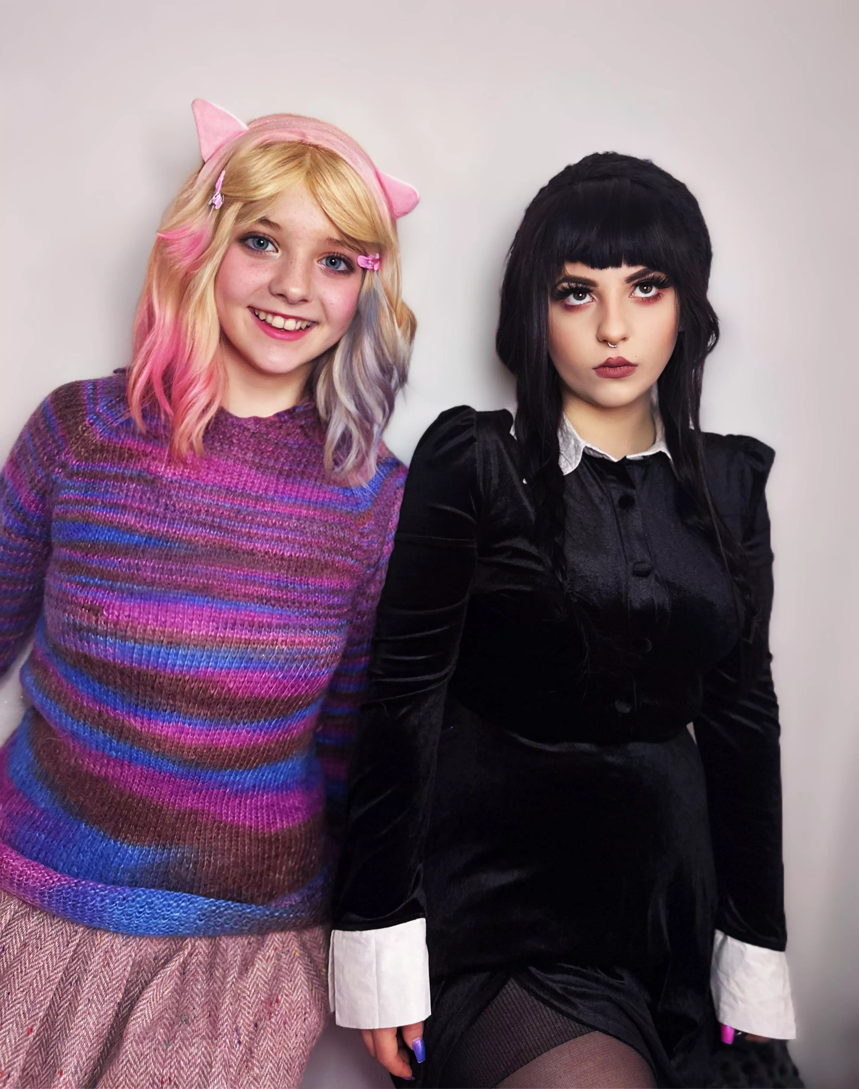 Adi and Lei from id0lls as Wednesday and Enid [self]